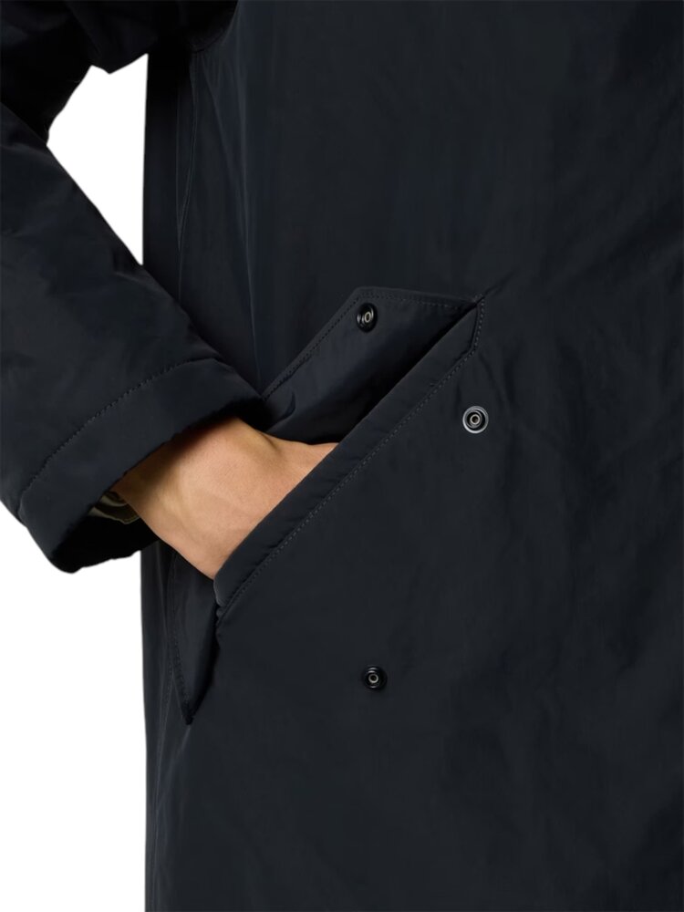 Stone Island STONE ISLAND MICRO REPS LONG COAT BLACK