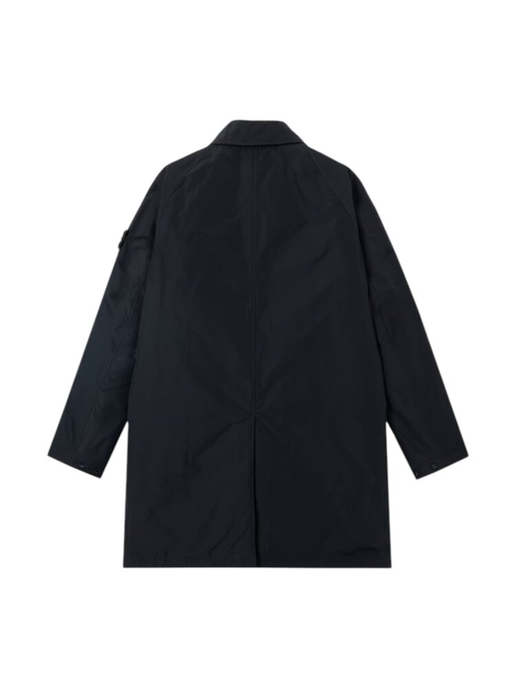 Stone Island STONE ISLAND MICRO REPS LONG COAT BLACK