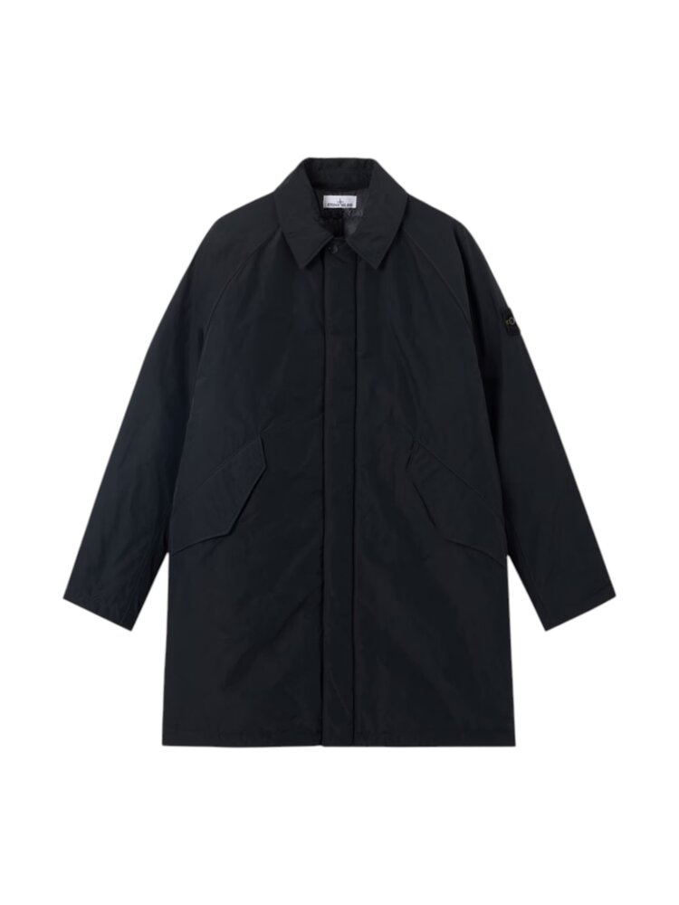 Stone Island STONE ISLAND MICRO REPS LONG COAT BLACK