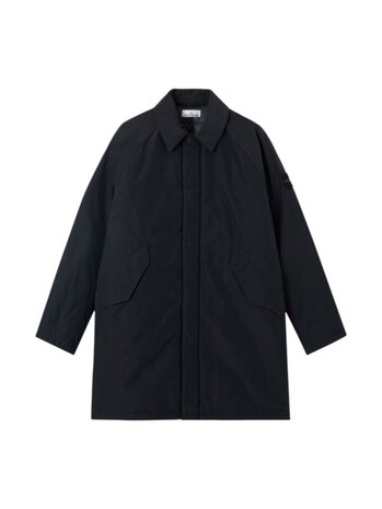 Stone Island STONE ISLAND MICRO REPS LONG COAT BLACK