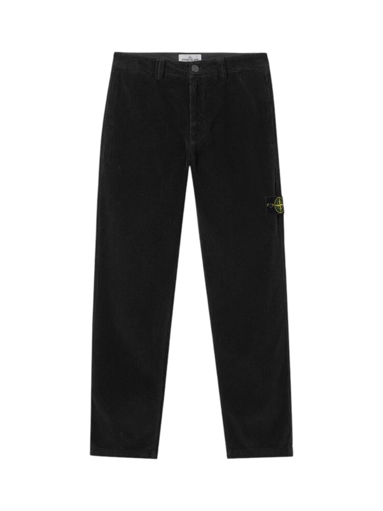Stone Island STONE ISLAND CORDUROY PANTS BLACK
