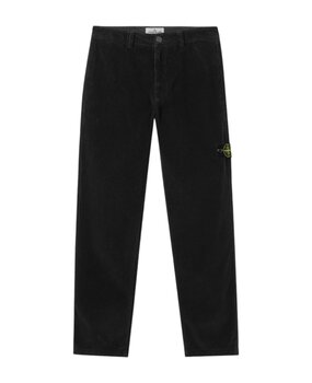 Stone Island STONE ISLAND CORDUROY PANTS BLACK