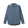 Stone Island STONE ISLAND BRUSHED INDIGO CHAMBRAY SHIRT