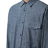 Stone Island STONE ISLAND BRUSHED INDIGO CHAMBRAY SHIRT