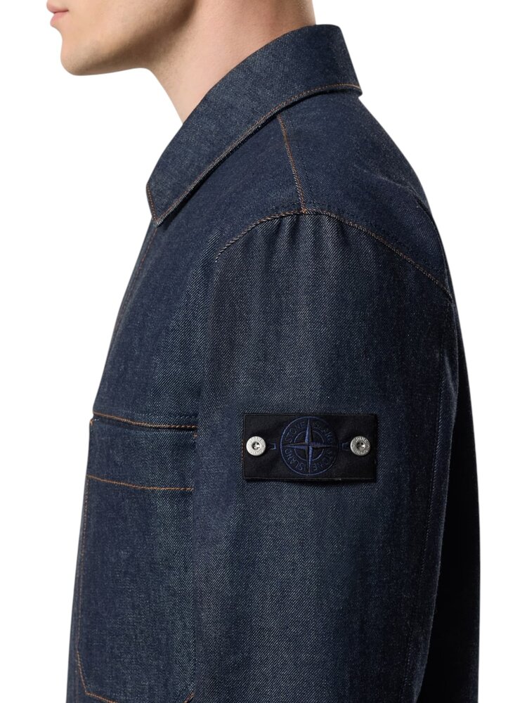 Stone Island STONE ISLAND INDIGO DENIM RAW JACKET