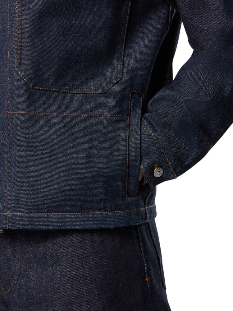 Stone Island STONE ISLAND INDIGO DENIM RAW JACKET