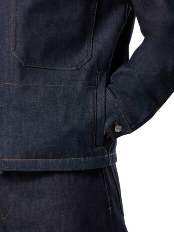 Stone Island STONE ISLAND INDIGO DENIM RAW JACKET