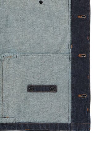 Stone Island STONE ISLAND INDIGO DENIM RAW JACKET