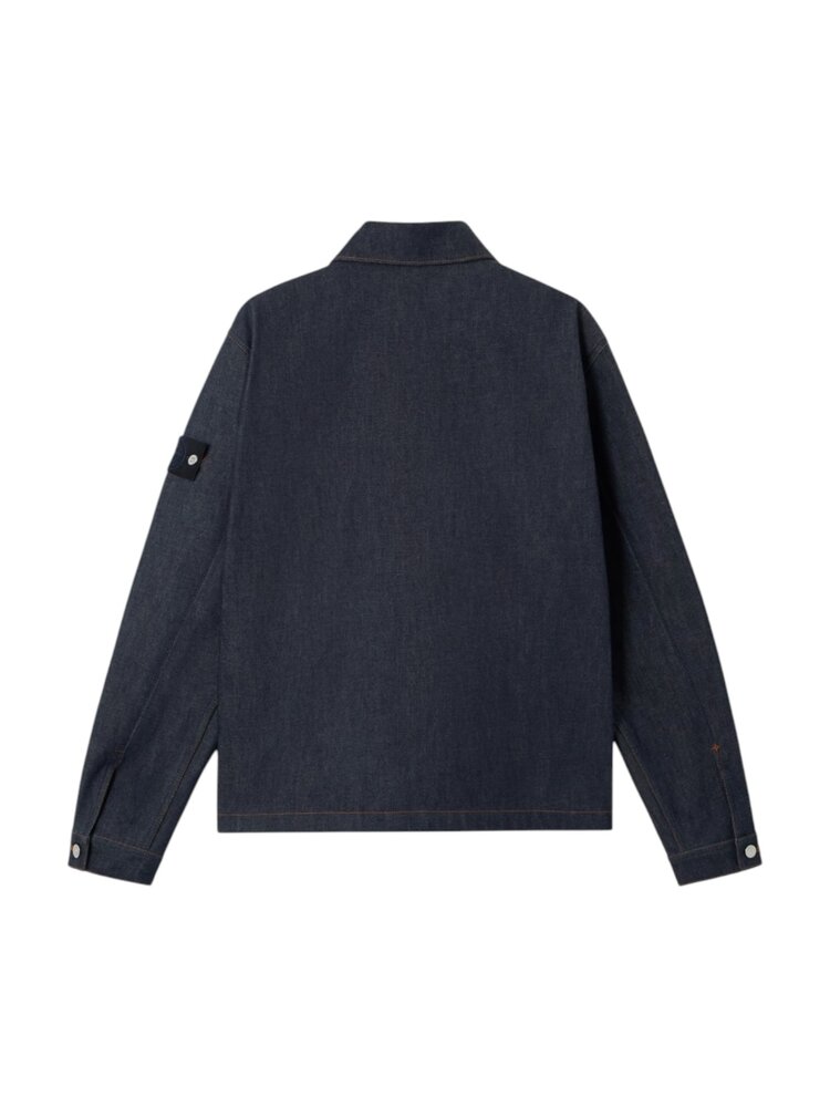 Stone Island STONE ISLAND INDIGO DENIM RAW JACKET