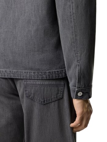 Stone Island STONE ISLAND BLACK DENIM-LIGHT GREY WASH JACKET
