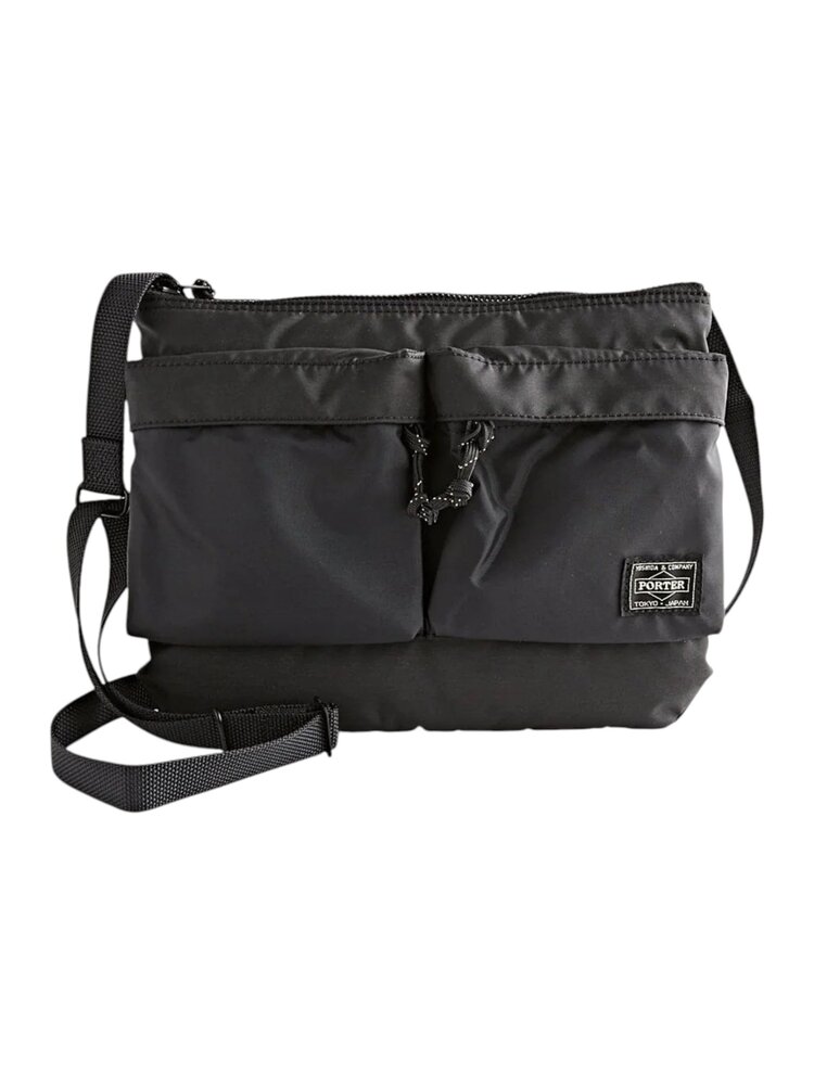 Porter Yoshida PORTER-YOSHIDA & CO. FORCE SHOULDER BAG SMALL BLACK Porter Yoshida PORTER-YOSHIDA & CO. FORCE SHOULDER BAG SMALL BLACK