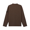 Stone Island STONE ISLAND FELTED RWS WOOL PULLOVER UMBER