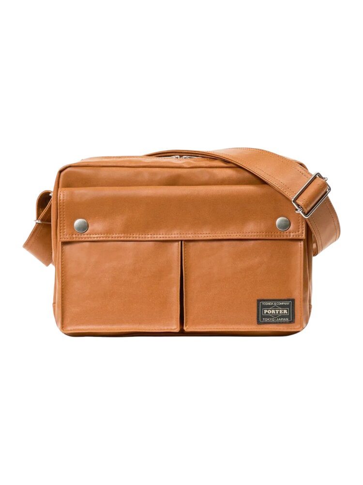 Porter Yoshida PORTER-YOSHIDA & CO. FREE STYLE SHOULDER BAG BROWN Porter Yoshida PORTER-YOSHIDA & CO. FREE STYLE SHOULDER BAG BROWN