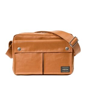 Porter Yoshida PORTER-YOSHIDA & CO. FREE STYLE SHOULDER BAG BROWN Porter Yoshida PORTER-YOSHIDA & CO. FREE STYLE SHOULDER BAG BROWN