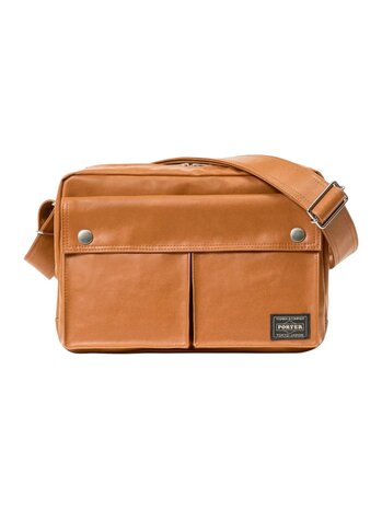 Porter Yoshida PORTER-YOSHIDA & CO. FREE STYLE SHOULDER BAG BROWN Porter Yoshida PORTER-YOSHIDA & CO. FREE STYLE SHOULDER BAG BROWN