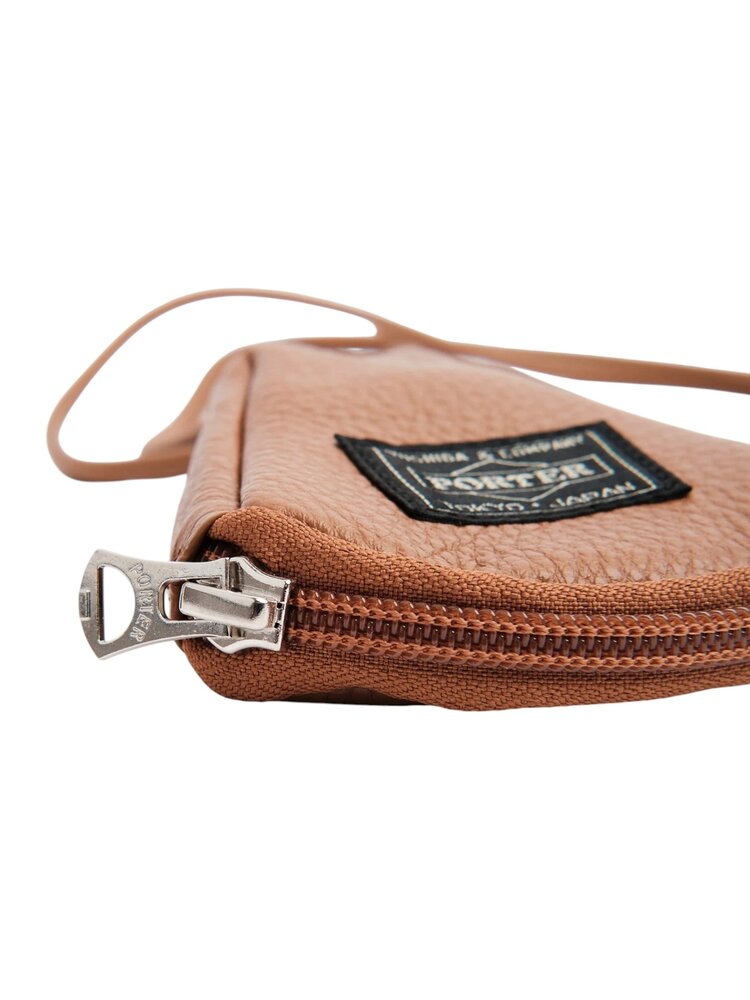 Porter Yoshida PORTER-YOSHIDA & CO. CALM KEY POUCH CAMEL