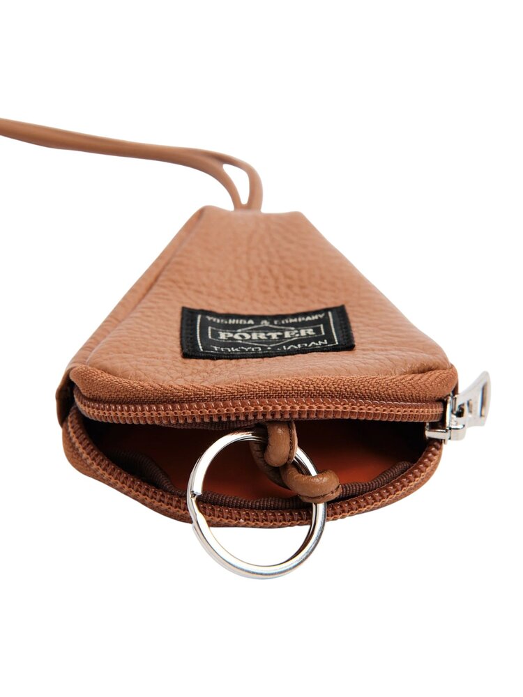 Porter Yoshida PORTER-YOSHIDA & CO. CALM KEY POUCH CAMEL