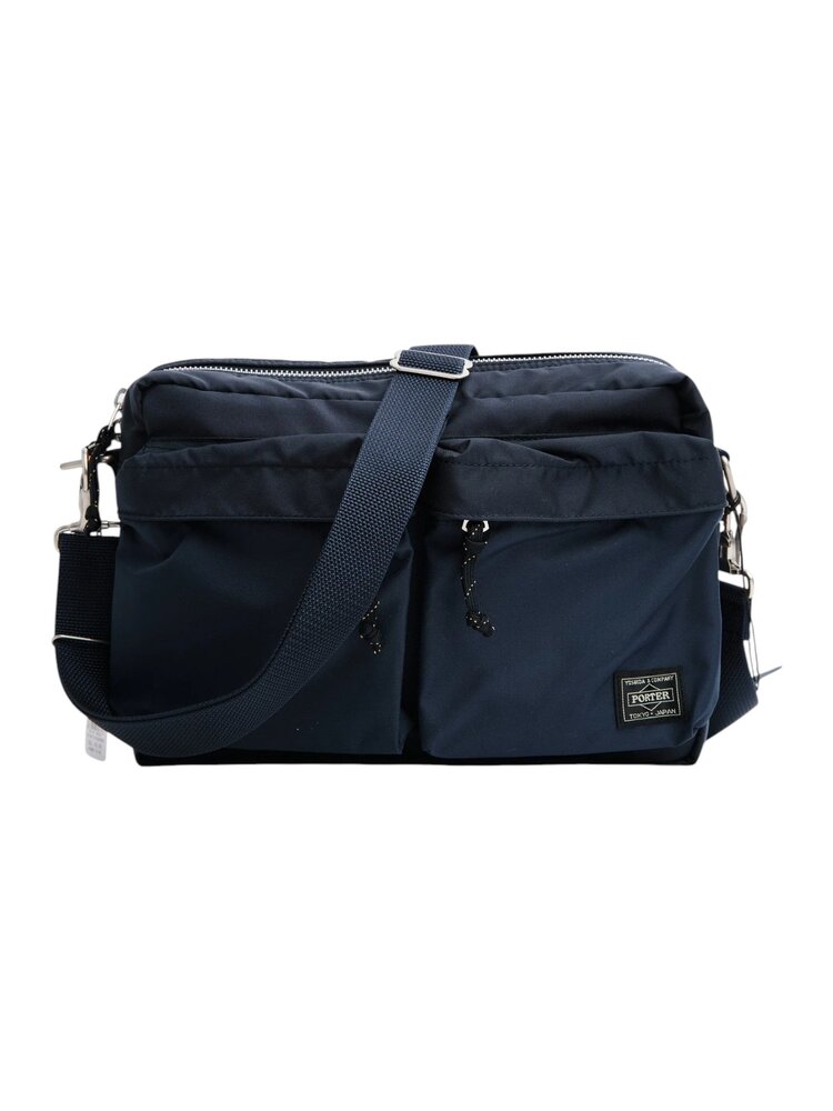 Porter Yoshida PORTER-YOSHIDA & CO. FORCE SHOULDER BAG SMALL NAVY