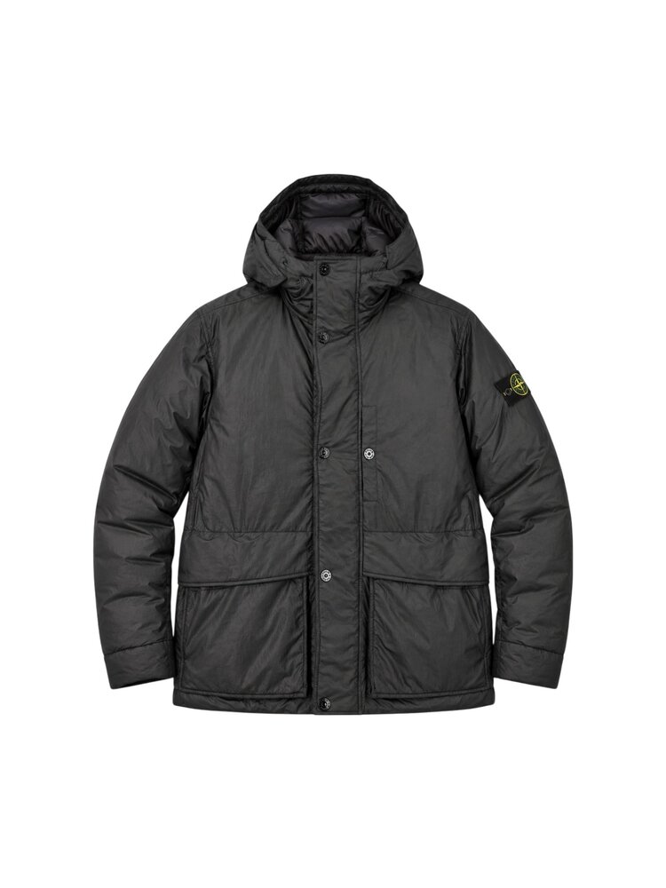 Stone Island STONE ISLAND POLY NYLON CIRE JACKET ANTHRACITE