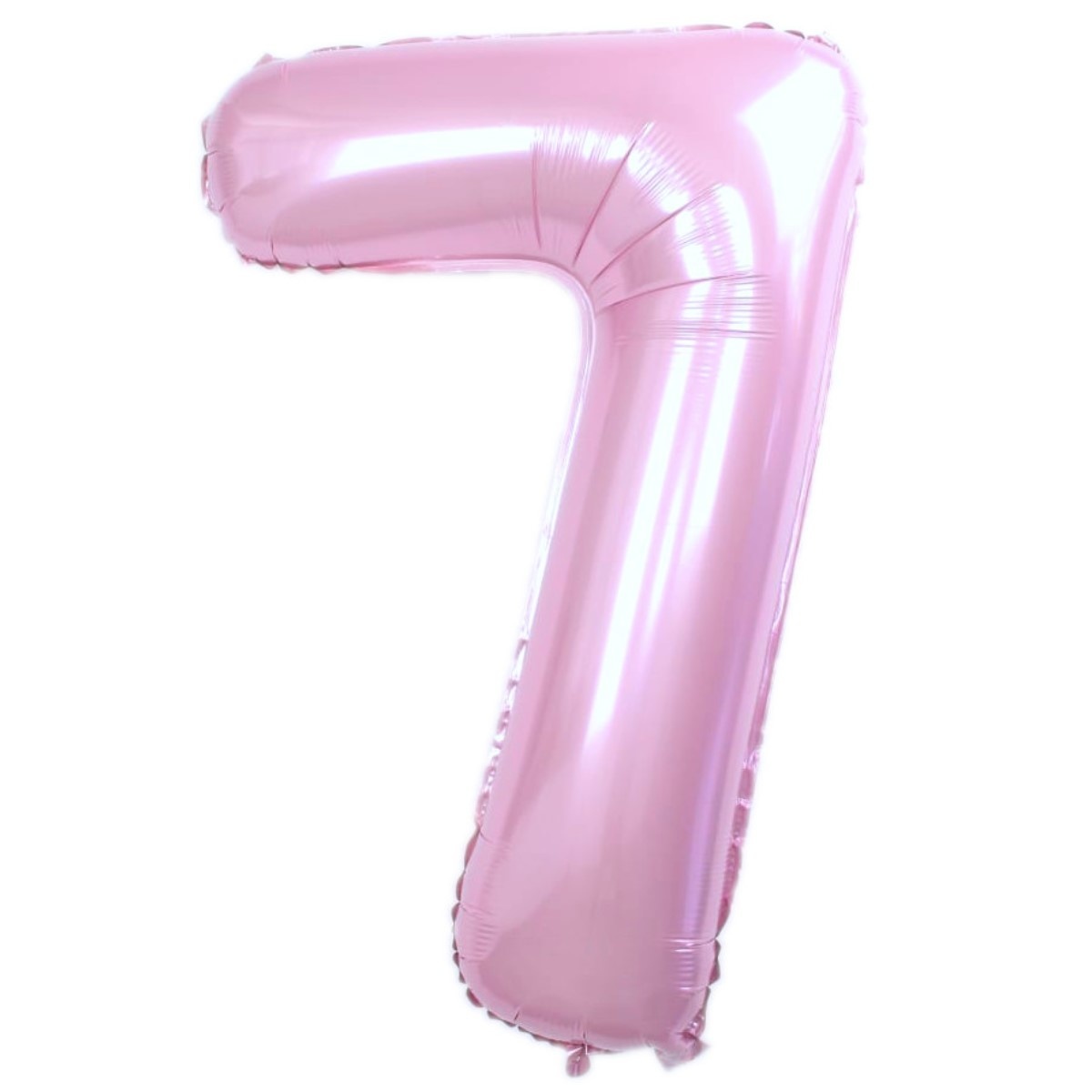 Q2party Folieballon Cijfer 7 Roze - XL 86 Cm