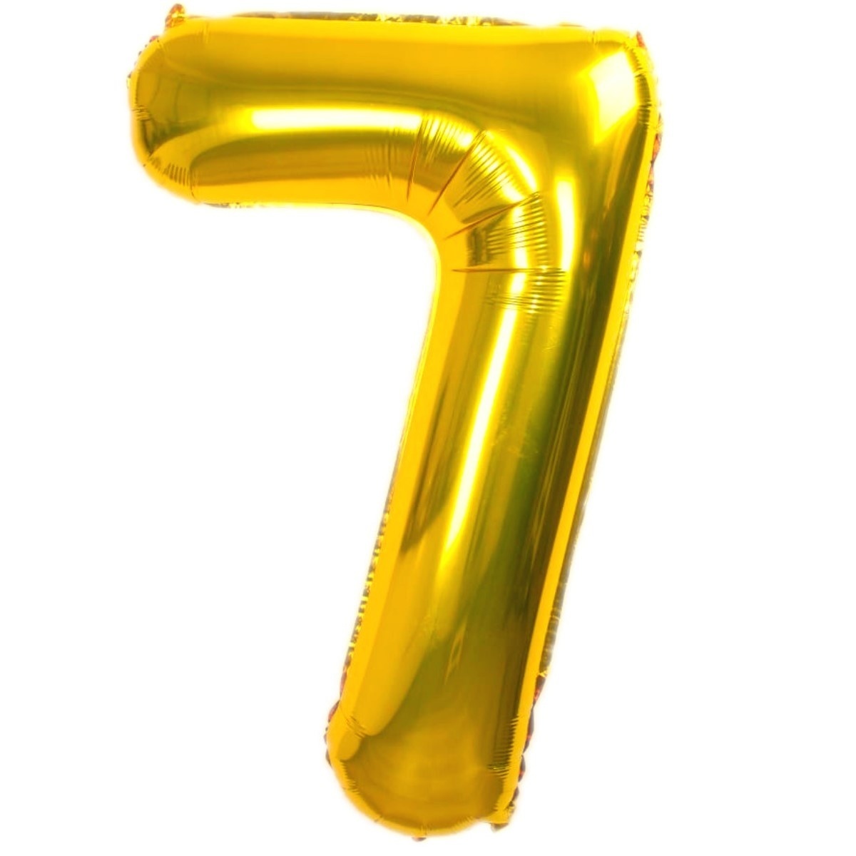 Q2party Folieballon Cijfer 7 Goud - 70 Cm