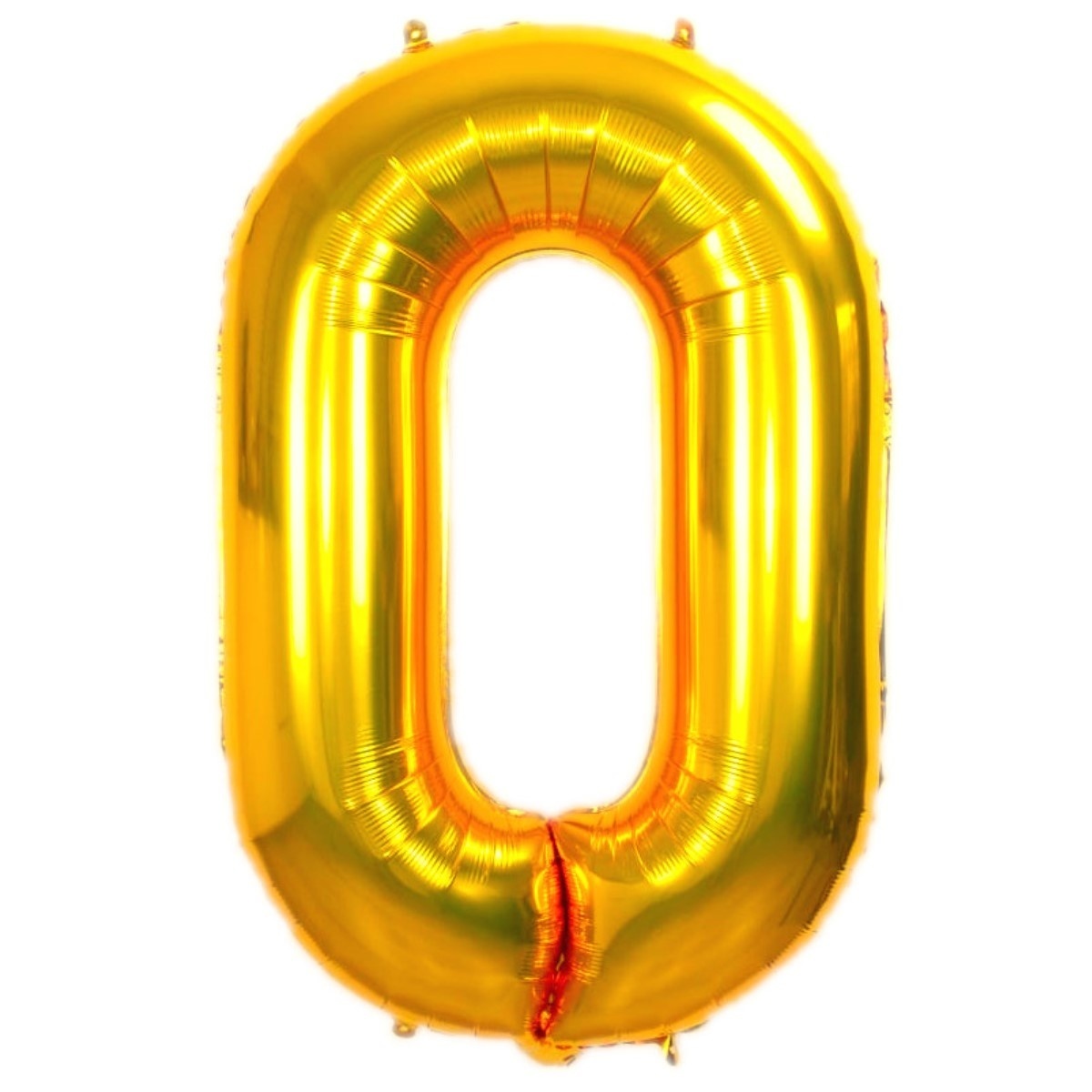 Q2party Folieballon Cijfer 0 Goud - 70 Cm