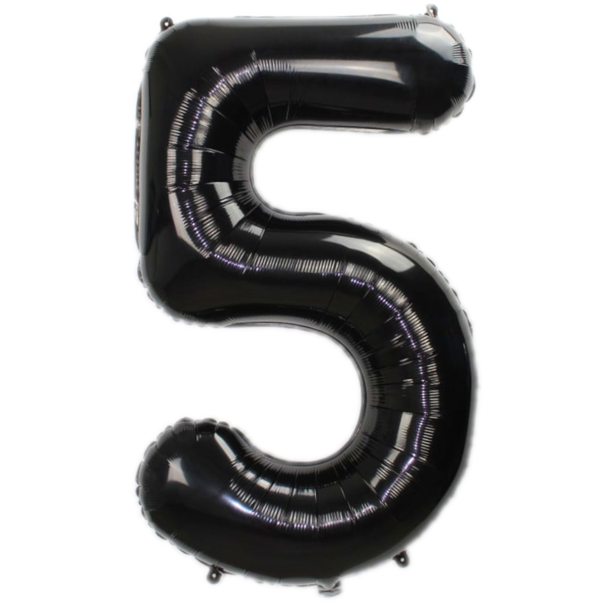 Q2party Folieballon Cijfer 5 Zwart - 70 Cm