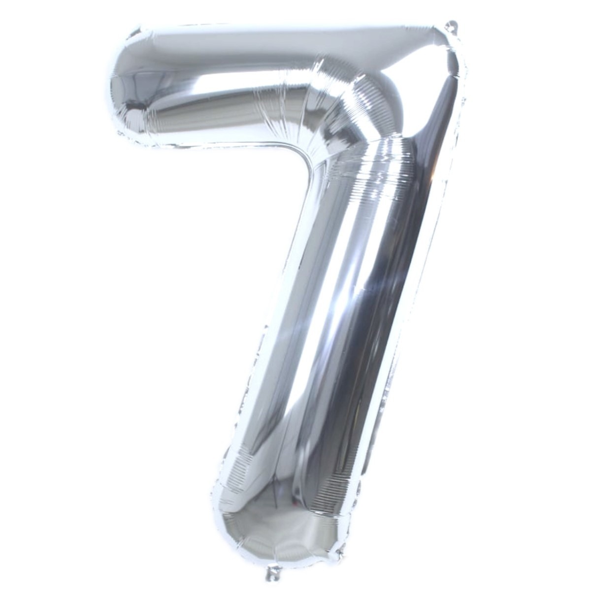 Q2party Folieballon Cijfer 7 Zilver - 70 Cm