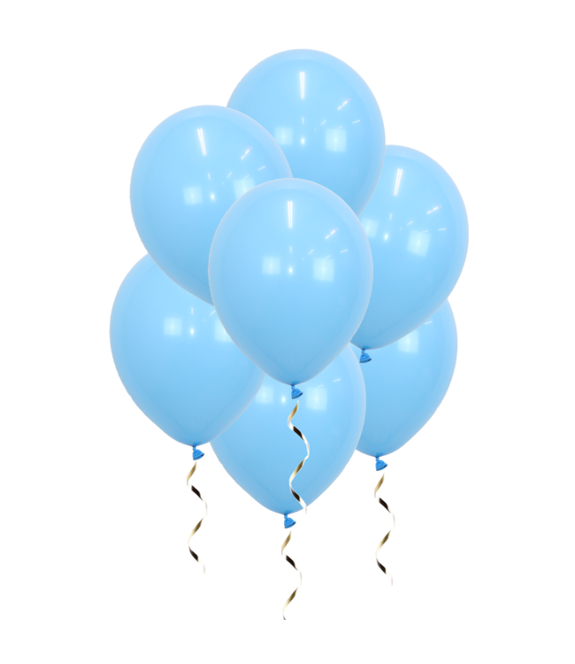 Q2party Licht Blauwe Ballonnen 34 Cm 10 Stuks