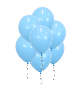 Q2party Licht blauwe Ballonnen 34 Cm 50 Stuks