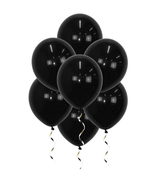 Q2party Zwarte Ballonnen 34 Cm 100 Stuks