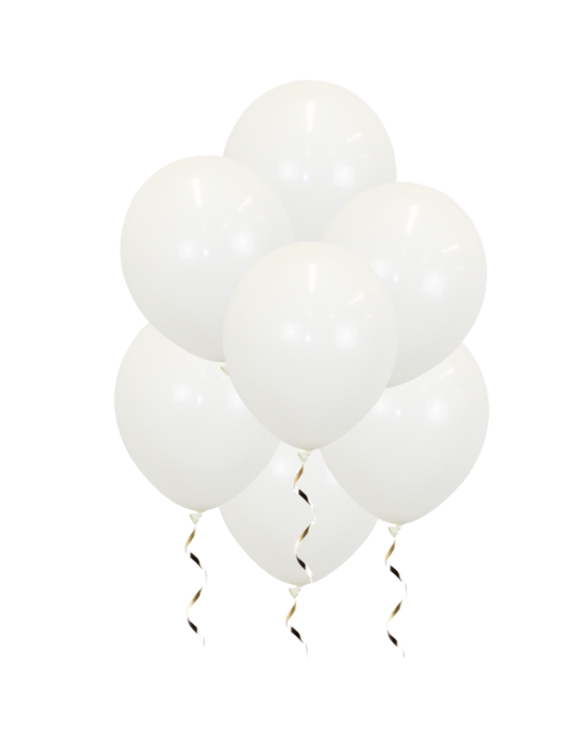 Q2party Witte Ballonnen 34 Cm 50 Stuks