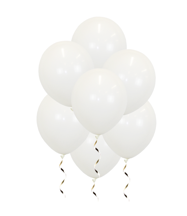 Q2party Witte Ballonnen 34 Cm 50 Stuks