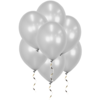 Zilveren Metallic Ballonnen 34 Cm 25 Stuks