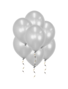 Q2party Zilveren Metallic Ballonnen 34 Cm 100 Stuks