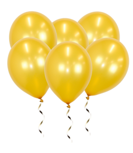 Q2party Gouden Metallic Ballonnen 34 Cm 25 Stuks