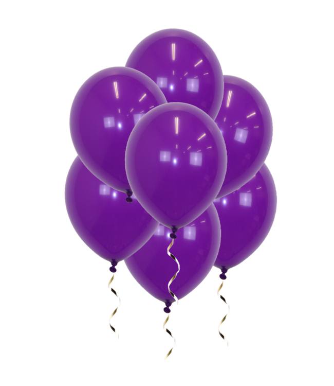 Q2party Paarse Ballonnen 34 Cm 25 Stuks