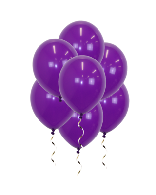 Q2party Paarse Ballonnen 34 Cm 100 Stuks