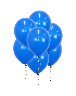 Q2party Blauwe Ballonnen 34 Cm 10 Stuks