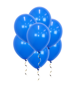 Q2party Blauwe Ballonnen 34 Cm 25 Stuks