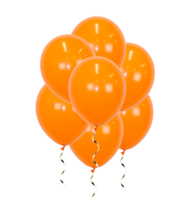 Q2party Oranje Ballonnen 34 Cm 10 Stuks