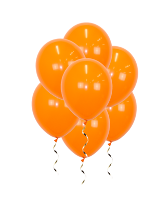 Q2party Oranje Ballonnen 34 Cm 50 Stuks