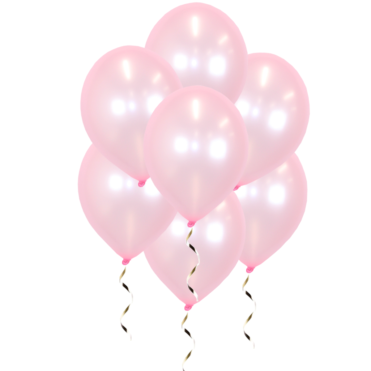 Q2party Roze Metallic Ballonnen 34 Cm 50 Stuks
