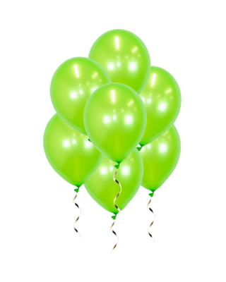 Q2party Groene Metallic Ballonnen 34 Cm 100 Stuks