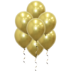 Gouden Chrome Ballonnen 34 Cm 25 Stuks