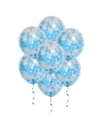 Q2party Licht Blauwe Confetti Ballonnen 34 Cm 50 Stuks