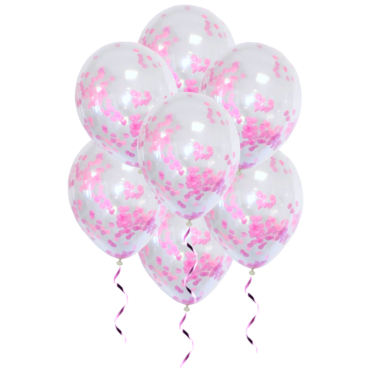 Q2party Roze Confetti Ballonnen 34 Cm 10 Stuks