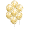 Gouden Confetti Ballonnen 34 Cm 10 Stuks