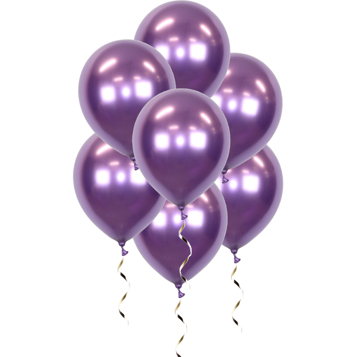 Q2party Paarse Chrome Ballonnen 34 Cm 100 Stuks
