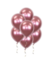Q2party Rode chrome Ballonnen 34 Cm 10 Stuks